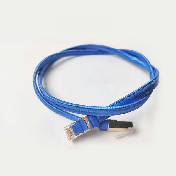 Quality Gigabit Braided Network Cat6A Ethernet Patch Cable 500MHz 23/24//26AWG for sale