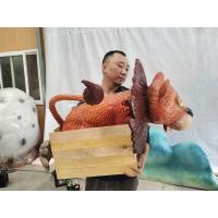China Custom Length Realistic Dinosaur Cosplay Party Prop Silicone Dragon Hand Puppet In Custom Colors factory