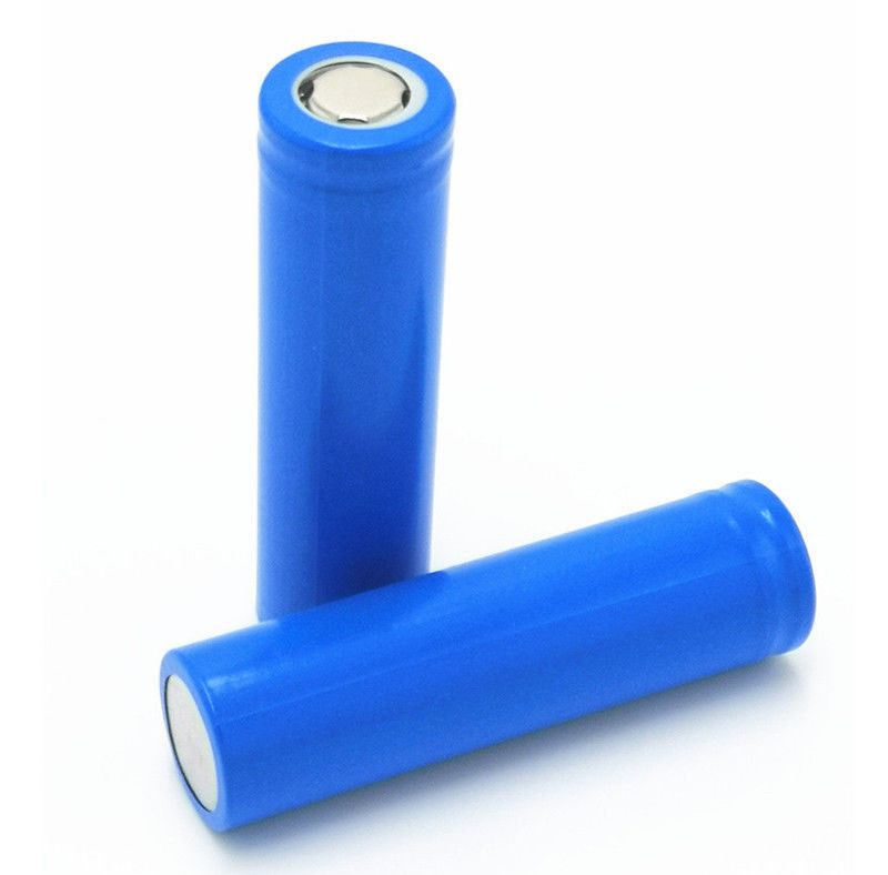 China Blue Color 18650 Lithium Ion Battery Cells Size 18 * 65 * 7.5mm Impedance ≤60mΩ factory