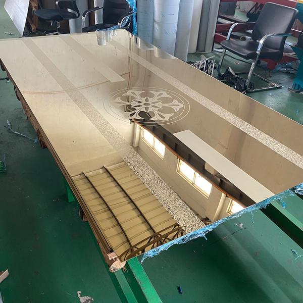 Quality Customized 304 316 Elevator Stainless Steel Sheet Mirror Etching Plate for sale