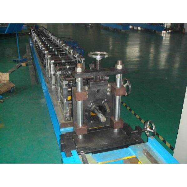 Quality 13 Stations Downspout Roll Forming Machine / Gutter Rolling Machine 3T Manual Uncoiler for sale