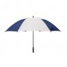 China Manual Blue And White Promotional Umbrellas 190T Polyester Fabric And Straight Handle factory