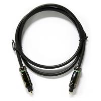 China Corrosion Resistant TOSLINK Optical Audio Cable OD6.0mm Black Cable For DVDs Blu-Rays factory