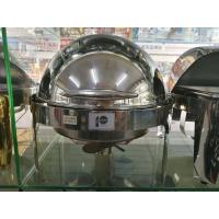 China Mirror Finish Stainless Steel Cookwares / Round Food Pan with Round Roll Top Lid Fully Open at 180° factory