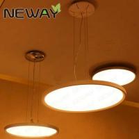 China modern ring LED light hanging steel aluminum crystal chandeliers pendant light for hotel for sale