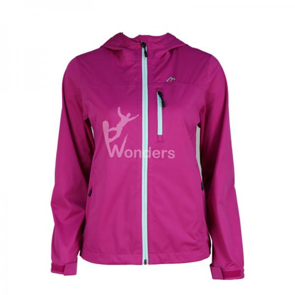 Quality Womens Lightweight Waterproof hooded Jacket For Travelling for sale