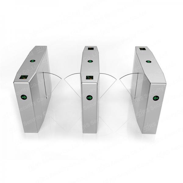 Quality 304 Stainless Steel Flap Turnstile Gate 0.6s Open Speed Anti Trailing for sale