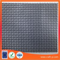 China Gray color 1 X 1 wire weave PVC coated mesh fabric Textilene mesh fabrics factory