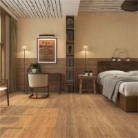 China Imitation Solid Wood Texture Full Body Modern Wooden Grain Floor Tiles Non Slip factory