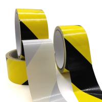 China Single Sided Yellow Black 300um Self Adhesive Hazard Tape factory