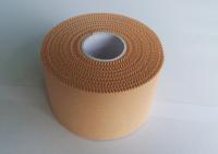 China Tan Coloured Rayon Cloth Rigid Strapping Tape / Sports Strapping Tape factory