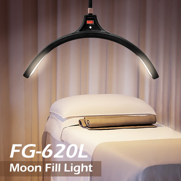 Quality 60W LED half moon light With Stand Phone Holder For Makeup Beauty Salons Eyebrow for sale