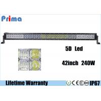 China 42 240W Off Road LED Light Bar , High Lumen Waterproof 5D LED Light Bar factory