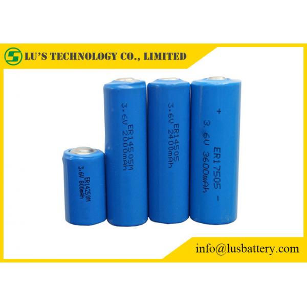 Quality Cylinder Shape Lithium Thionyl Chloride Battery 3.6V Lithium Battery Blue Color for sale