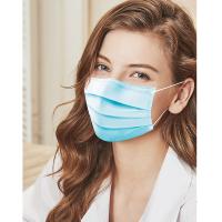 Quality Blue Disposable Face Mask 25g PP Non Woven Fabric Material OEM / ODM for sale