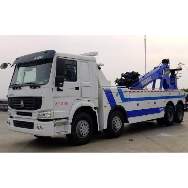 Quality Howo 8x4 371hp Wrecker Tow Truck Heavy Duty Type 4 Axles 12 Wheels 25 Tons for sale