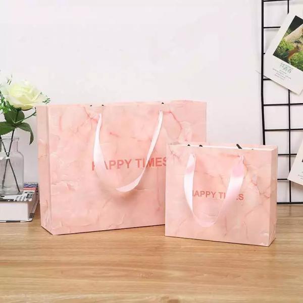 Quality Customized Logo 180gsm-500gsm Boutique Paper Bag With Handles for sale