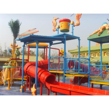 Quality Water Park Equipments, Kids' Water Playground For 50 Riders 17.5 * 11 * 7m for sale