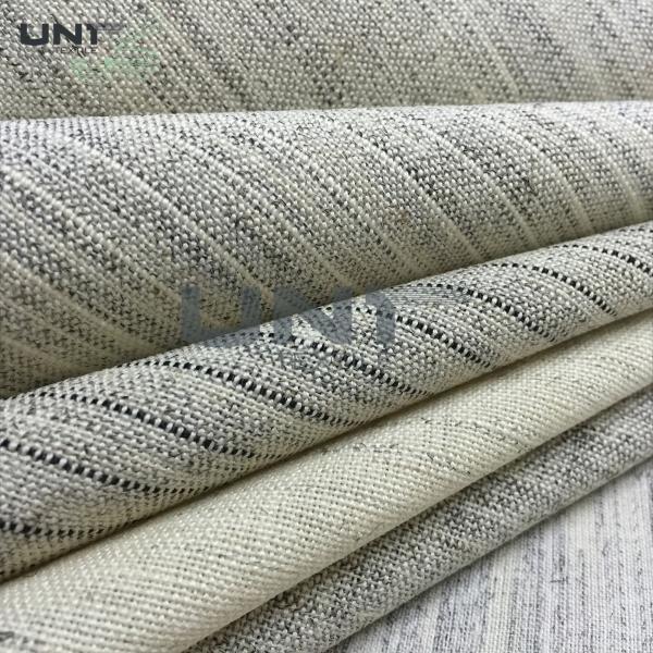 Quality canvas hair interlining cloth for high level men's suits , jacket , uniform for sale