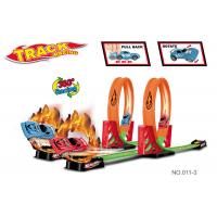 China Non Toxic ABS Plastic Toy Race Car Track Sets 2 In 1 Racing Game For Kids factory