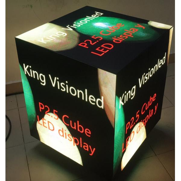 Quality 640x640mm Magic Cube Led Display 3d Effect SMD2121 Large Advertising Square 2.5mm for sale