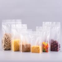 China Food Grade Zipper Pouch Transparent Flat Bottom Packaging Bag Zip Lock Plastic Clear Bag for Food factory