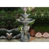 China Two Tiers  Lion  Small Outdoor Water Fountain factory
