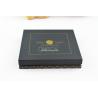 China Luxury Printing Wedding Card Box In Black Touch Paper , Valentine Gift Box For Perfume factory