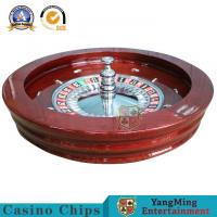 China Luxurious 80cm Solid Wood Roulette Wheel Board Russian Turntable Poker Table factory