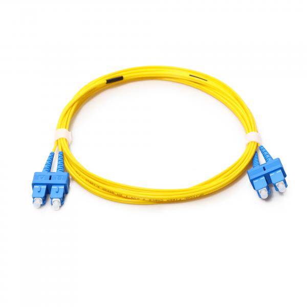 Quality 3m Yellow Fiber Optical Patch Cord FC SC LC ST APC UPC Single Mode for sale