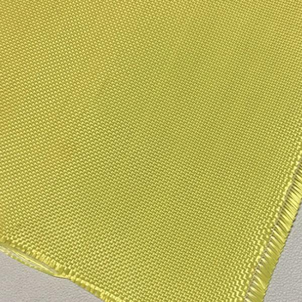 Quality Yellow Bulletproof Para Aramid Fabric 400gsm Woven Kevlar Cloth for sale