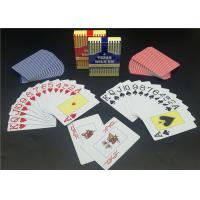 Quality Jumboo Index Plastic Ploker Cards , Personalized PVC Poker Size Waterproof for sale