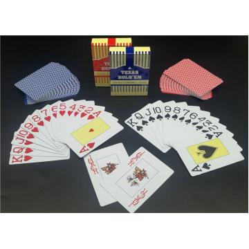 Quality Jumboo Index Plastic Ploker Cards , Personalized PVC Poker Size Waterproof for sale
