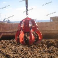 China Electro Hydraulic Garbage Grab Bucket Structure Q355 Six Flaps for sale