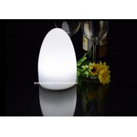 Quality Small LED Decorative Table Lamps , Rechargeable Egg Shaped Night Light for sale