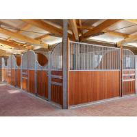 Quality Freedom Horse Stalls | System Horse Stalls in black coating and bamboo wood for sale