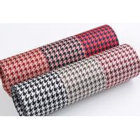 China 40mm Double Face Polyester Hound Stooth Ribbon for Ribbon Bow Making and Garment Decoration factory