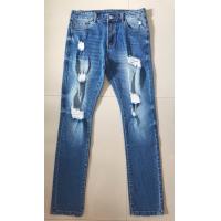 Quality Men Stretch Denim Pants Custom Logo Fashion Slim Trend Casual Jeans DH287852A for sale