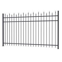 China Fashionable Ornamental Iron Fence Parts Wrought Iron Components Powder Coated factory