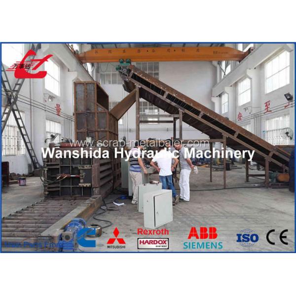 Quality Horizontal Waste Paper Compactor Machine Automatic Belting Feeding Conveyor Y82W-125A for sale