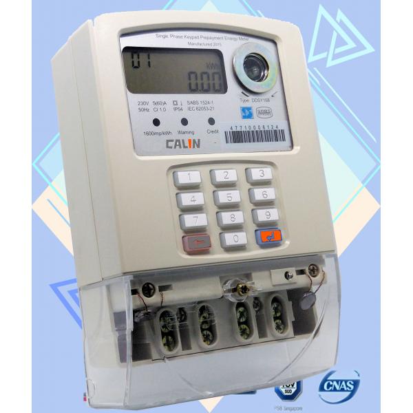 Quality Load Switch Single Phase Electric Meter , Prepayment Electricity Meters for sale