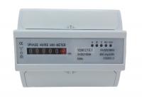 China 50Hz Register Four Wire Din Rail KWH Meter Electronic Digital Counter Type Kwh factory