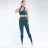 China ZHIHUI 18% Spandex 82% Polyester Seamless Yoga Sets Yoga Sports Bra Leggings Set factory