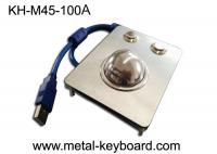 China Waterproof Panel Mounted Industrial Trackball Mouse W/38mm Ball Stainless Steel factory