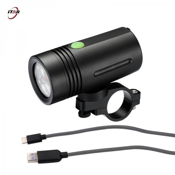 Quality Rechargeable Cylindrical Bike LED Flashlight Waterproof Aluminum Material for sale