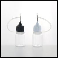 China Squeezable PE E Liquid Bottles , 5ml Size Stell Needle Plastic Dropper Bottles factory