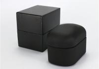 China High End Jewelry Wooden Box , Matte Black Single Watch Packaging Box factory