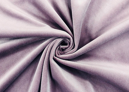 Quality 240GSM Micro Velvet Fabric / 100 Percent Polyester Lavender Velvet Fabric for sale