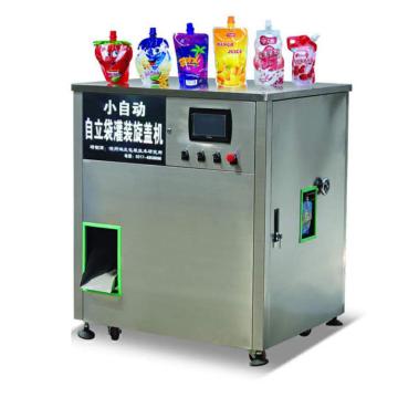 Quality Automatic Juice Pouch Filling Machine , Filling And Capping Machine for sale