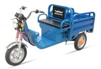 China 580W 48V / 32Ah Adult Electric Tricycles Blue Electric Cargo Tricycle Easily Loading factory